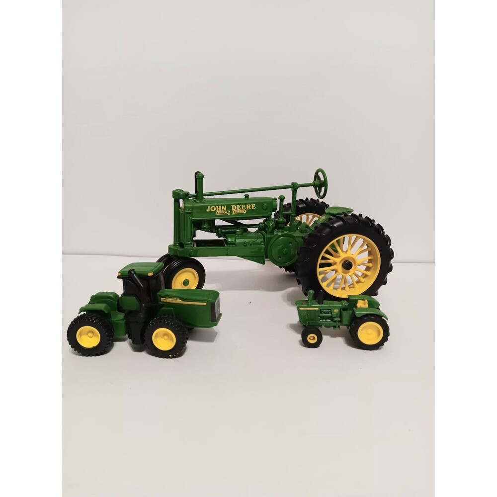 John Deere Metal Die Cast Iron Green Lot of 3 Tractors